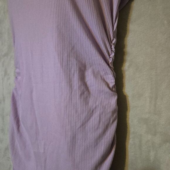 L*Space Lavender Ribbed Bodycon Midi Dress M, Soft Knit,‎ Feminine Fit, Casual - Picture 6 of 8
